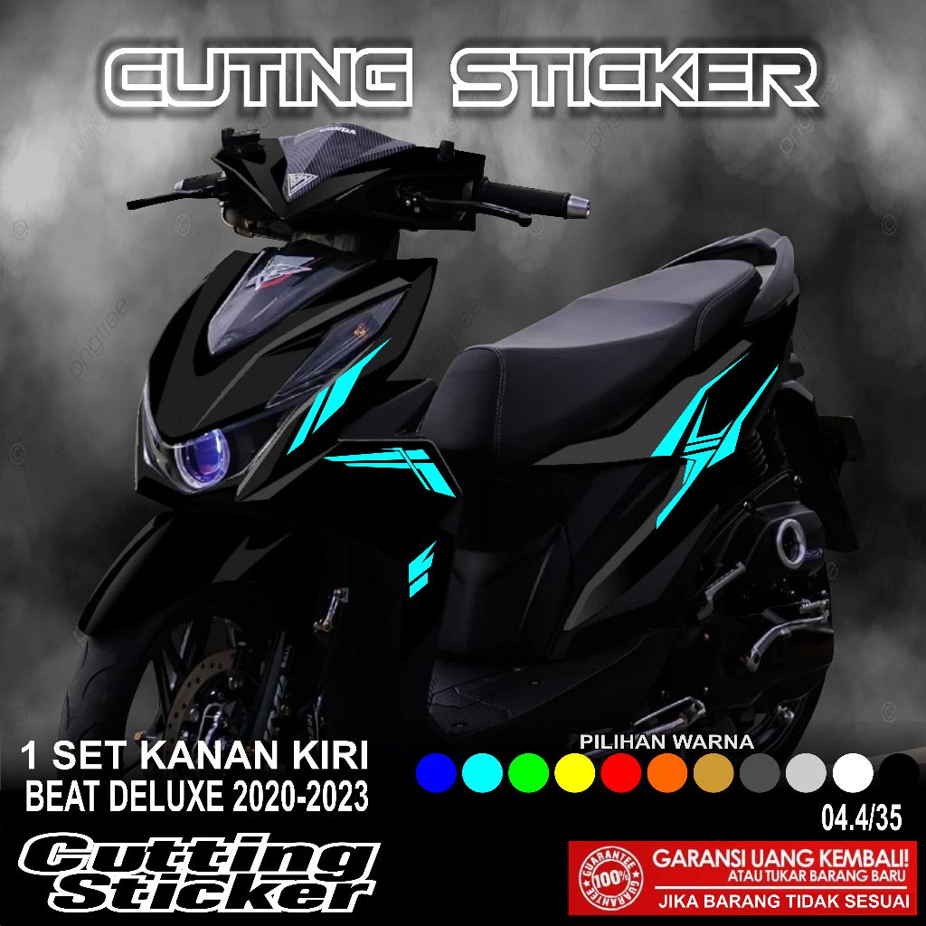 0404 Striping Cutting Beat Deluxe 2020 2021 2022 2023  Motif RACING Cutting Sticker Cutting Sticker 
