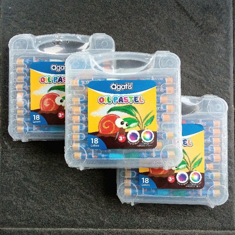 

Crayon Oil Pastel Agatis 18 Warna ( Set ) [ Original ]