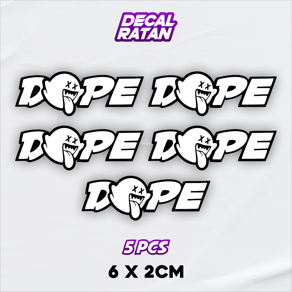 

STICKER KEREN DOPE HIGH QUALITY LAMINASI DOFF