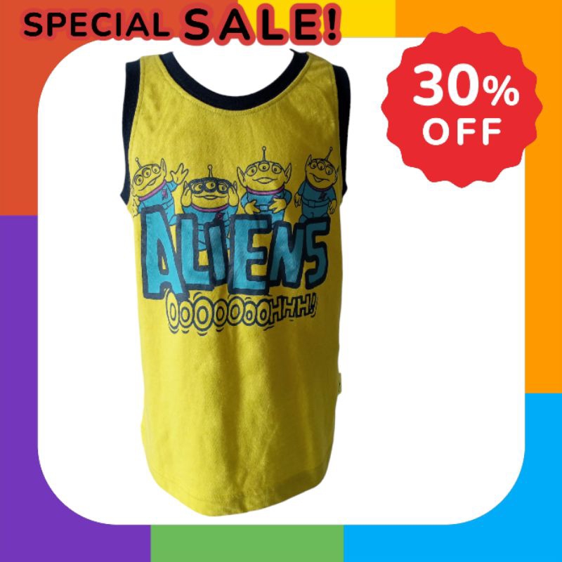 kaos anak cotton strecht(aliens)newsale