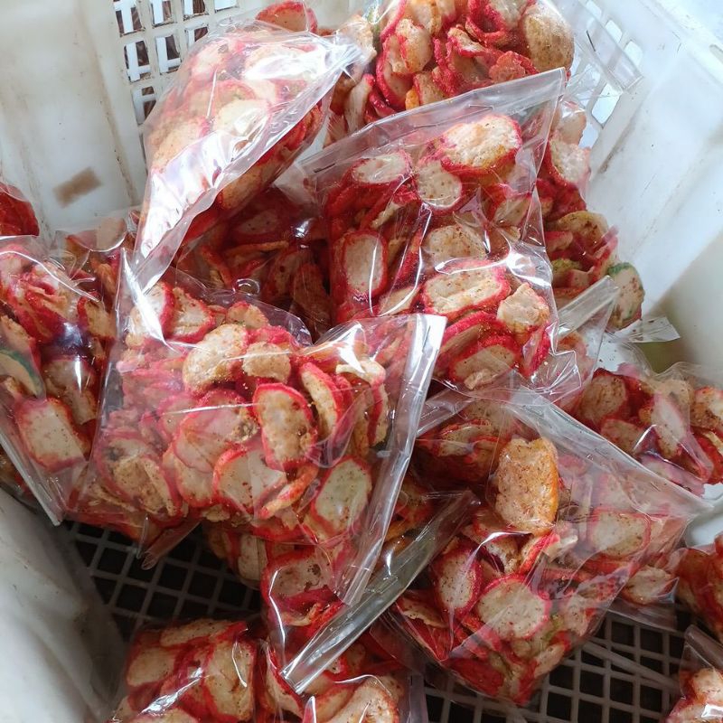 

krupuk seblak setan merah