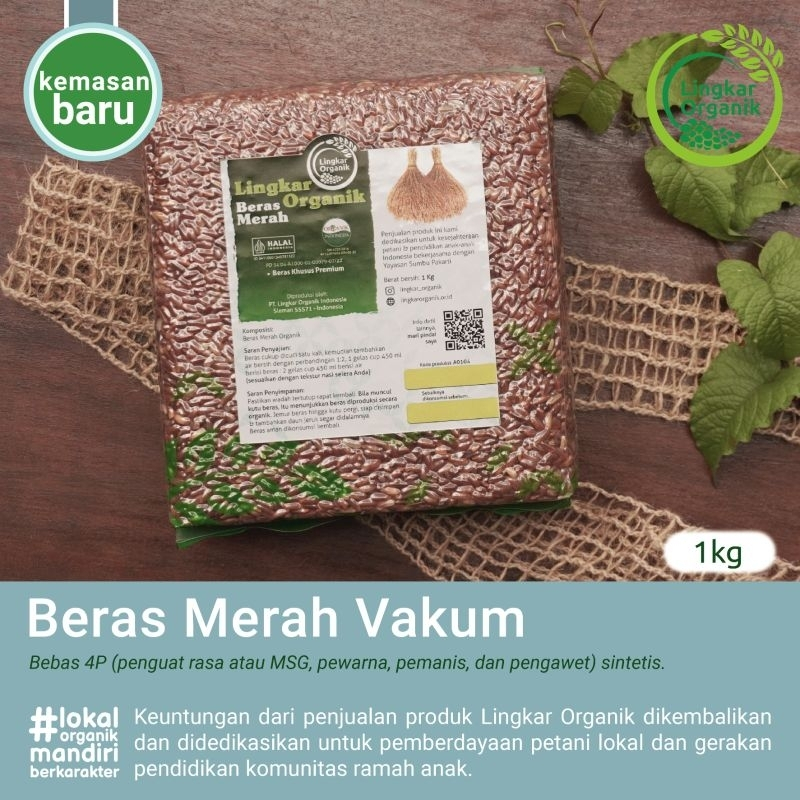 

Lingkar Organik BERAS MERAH Organik 1 Kg - Organic Brown Rice