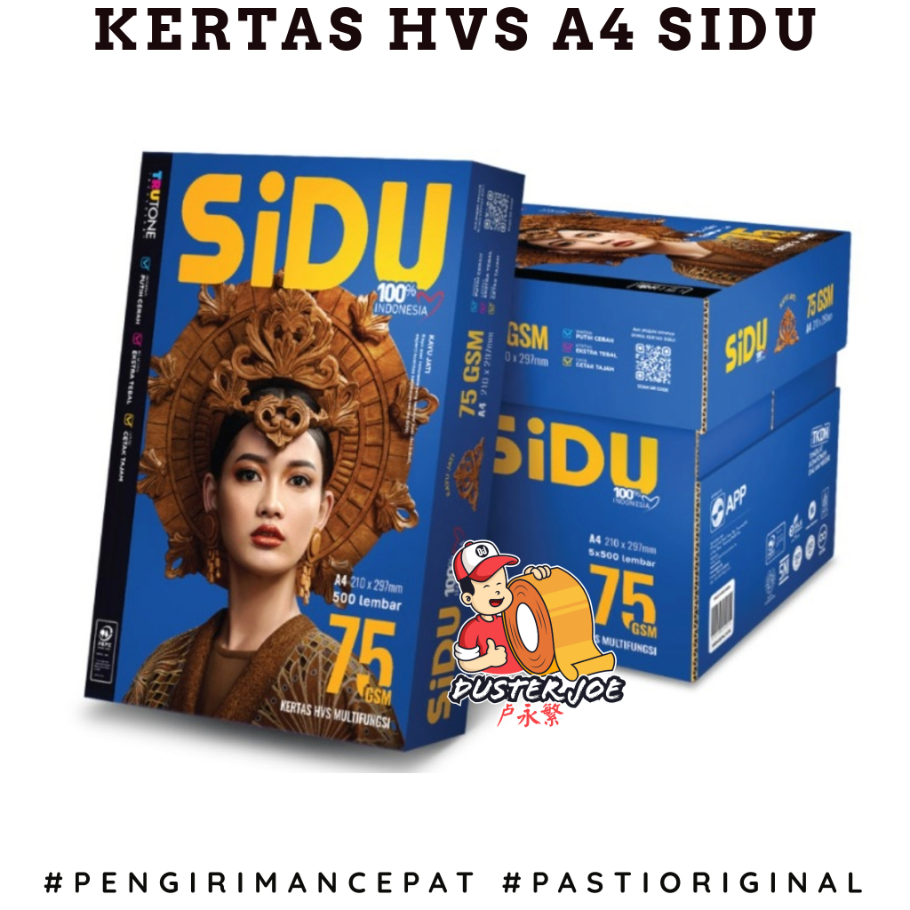 

HJK Kertas HVS SIDU A4 75gr PER 1 RIM