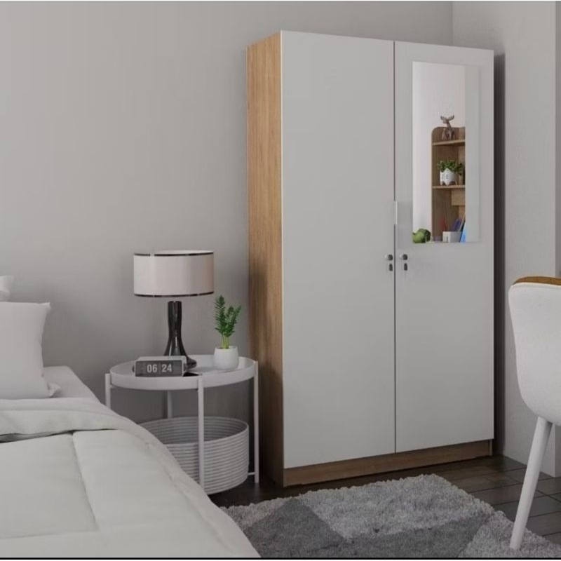 Lemari pakaian anak 2 pintu / lemari pakaian anak kos minimalis Lula BL 150