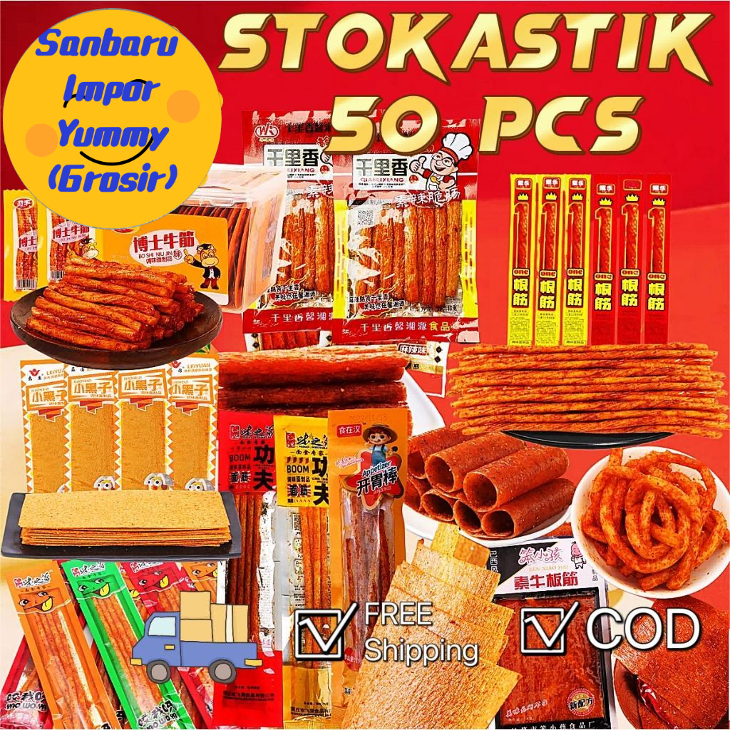 

【Harga Grosir】 Termurah Gluten Stick Tendon Stik Pedas 100% Vegetarian Makanan Import Ringan Makanan Ringan Netflix
