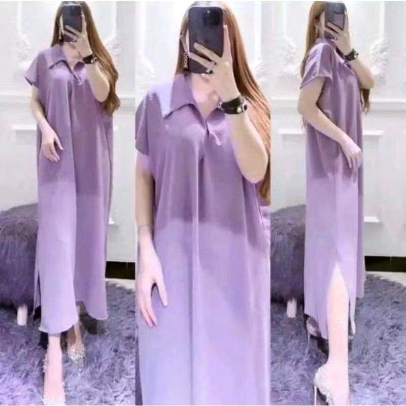 Dress Nagita Jumbo Ld 120 Bahan Crinkle Airflow