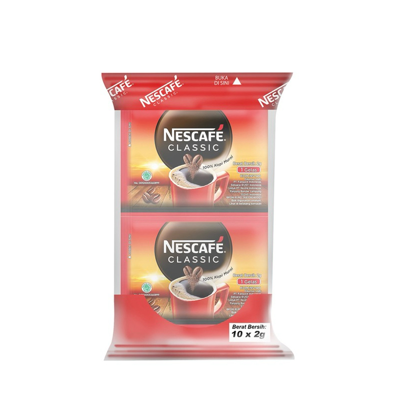 

Nescafe Kopi Klasik Sachet 10x2 g