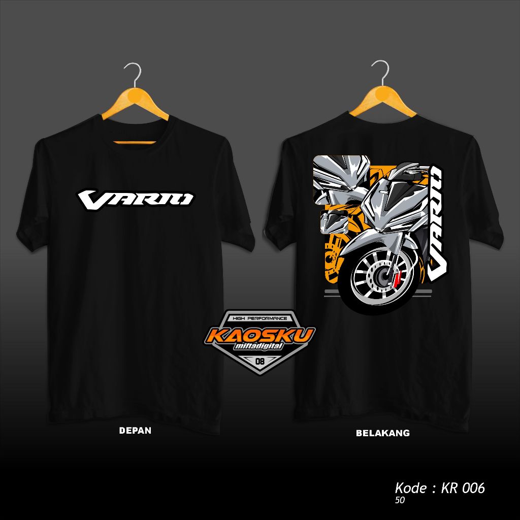 Baju Kaos Racing Otomotif Desain Motor Vario