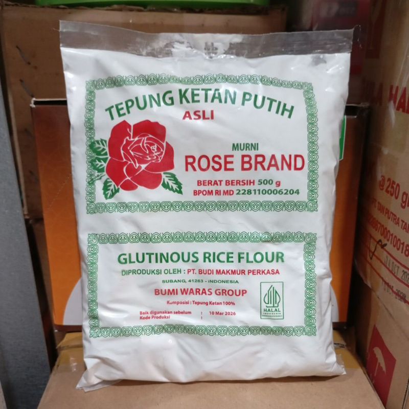 

Tepung Ketan Rose Brand 500gr