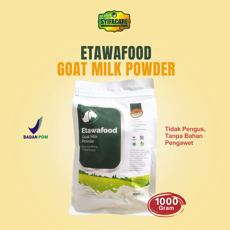 

BPOM Susu Kambing Etawafood Goat Milk Powder 1000GR Susu Kambing Etawa Bubuk ORIGINAL