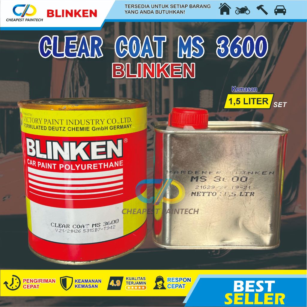 BLINKEN COAT CLEAR MS 3600 1,5 LITER (LUAR P.JAWA PAKAI JTR CARGO)