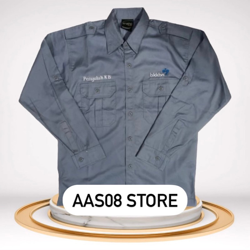 KEMEHA BKKBN TERBARU SERAGAM PDH BKKBN KEMEJA PENYULUHAN KB POS KB KEMEJA ATASAN BKKBN FUL BORDIR