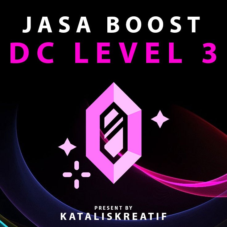 Jasa Boost Server DC 3 Bulan Discord Full Garansi Booster Level 1 2 3