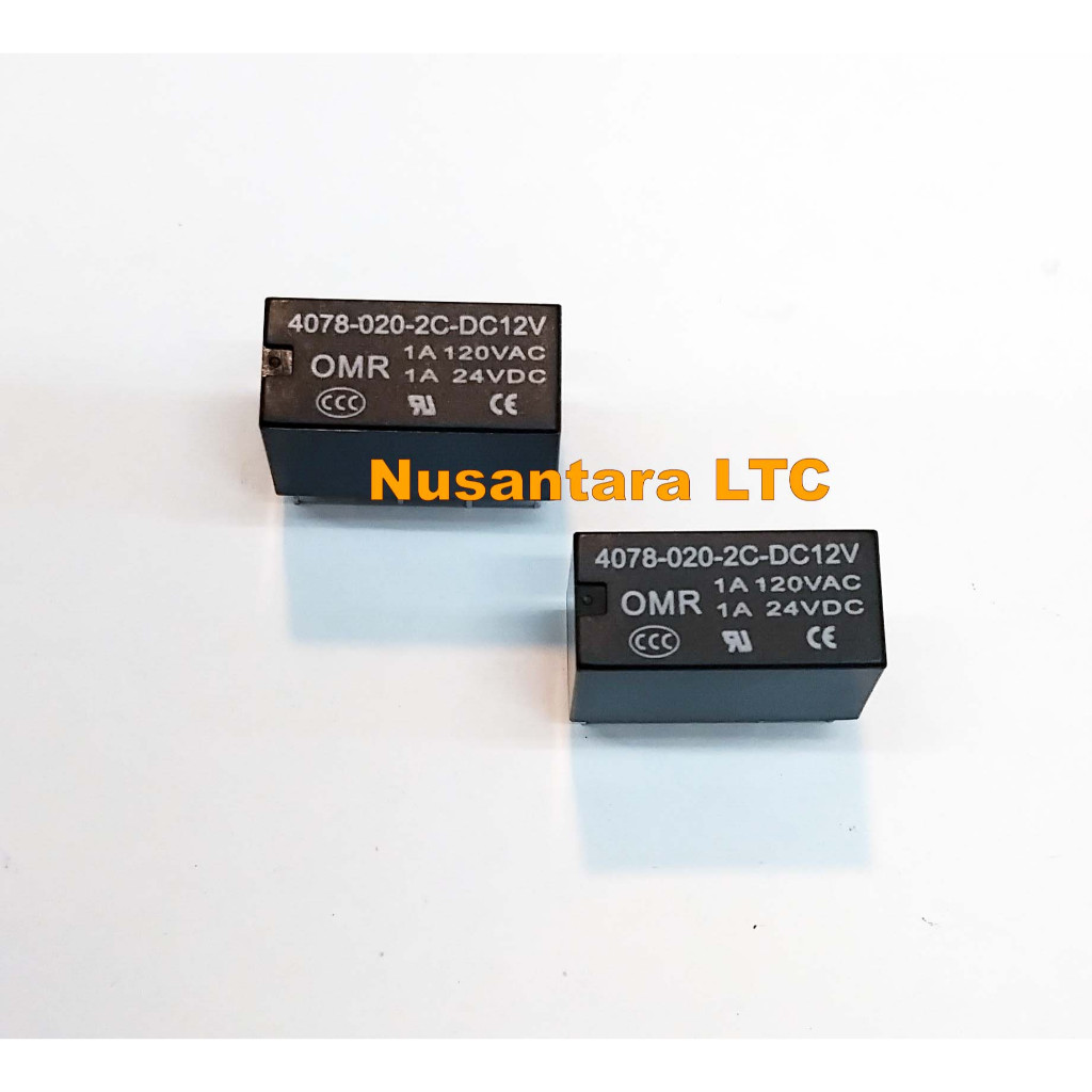 Relay DC 12V OMR 8 kaki