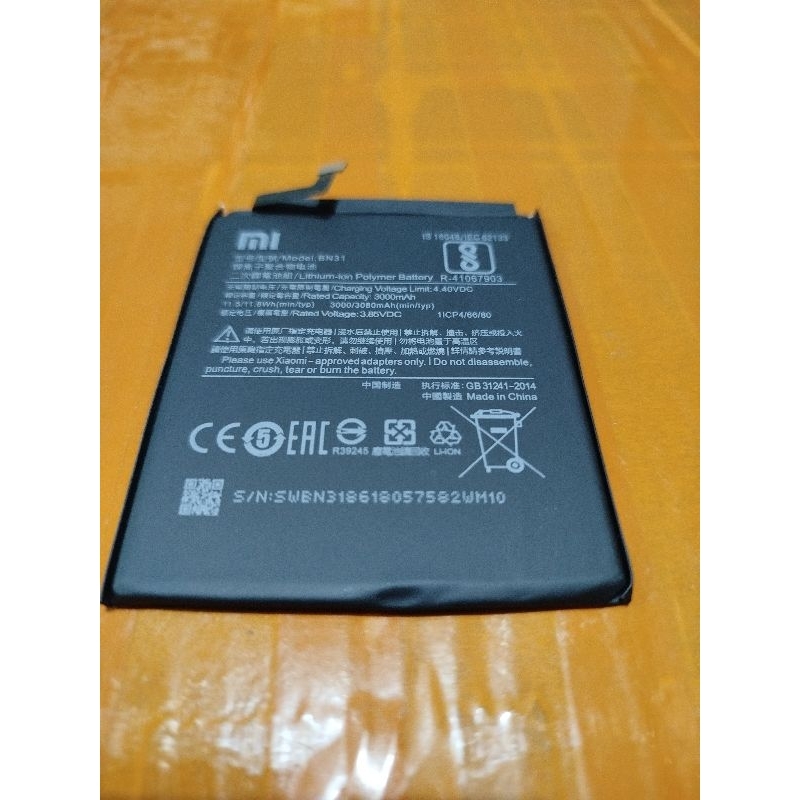 BATERAI BATTERY BATRE XIAOMI BN31 REDMI NOTE 5A BATRE XIAOMI BN31