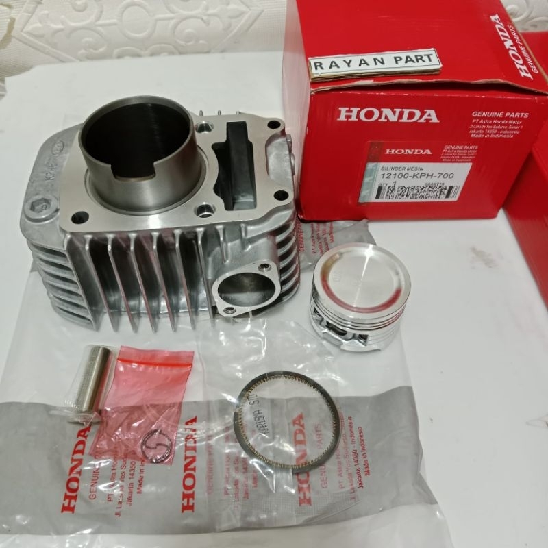 Blok seher komplit piston+top set karisma karisma