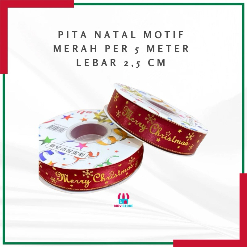 

PITA NATAL MOTIF PER 5 METER LEBAR 2,5 CM