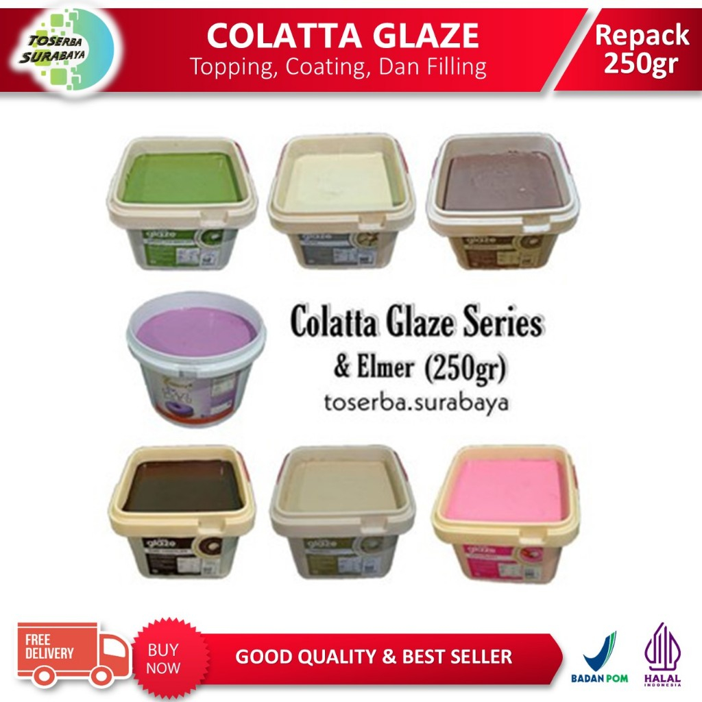 

COLATTA GLAZE Donat Topping 250gr BEST PRICE & QUALITY