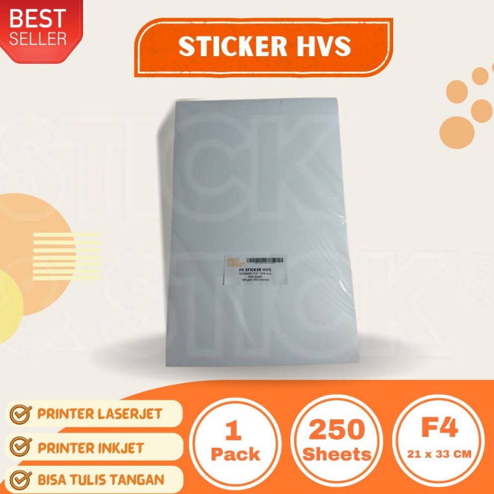 

cnBest Terlaris FOLIO F4 STICKER HVS DOFF ULTIMATE QUALITY 25 LEMBAR S4