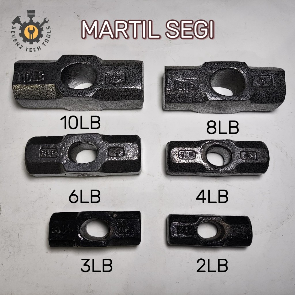 MARTIL SEGI 2LB 3LB 4LB 6LB 8LB 10LB 12LB/ KEPALA PALU GODAM KEPALA BATU PALU GODAM BOBOK BETON