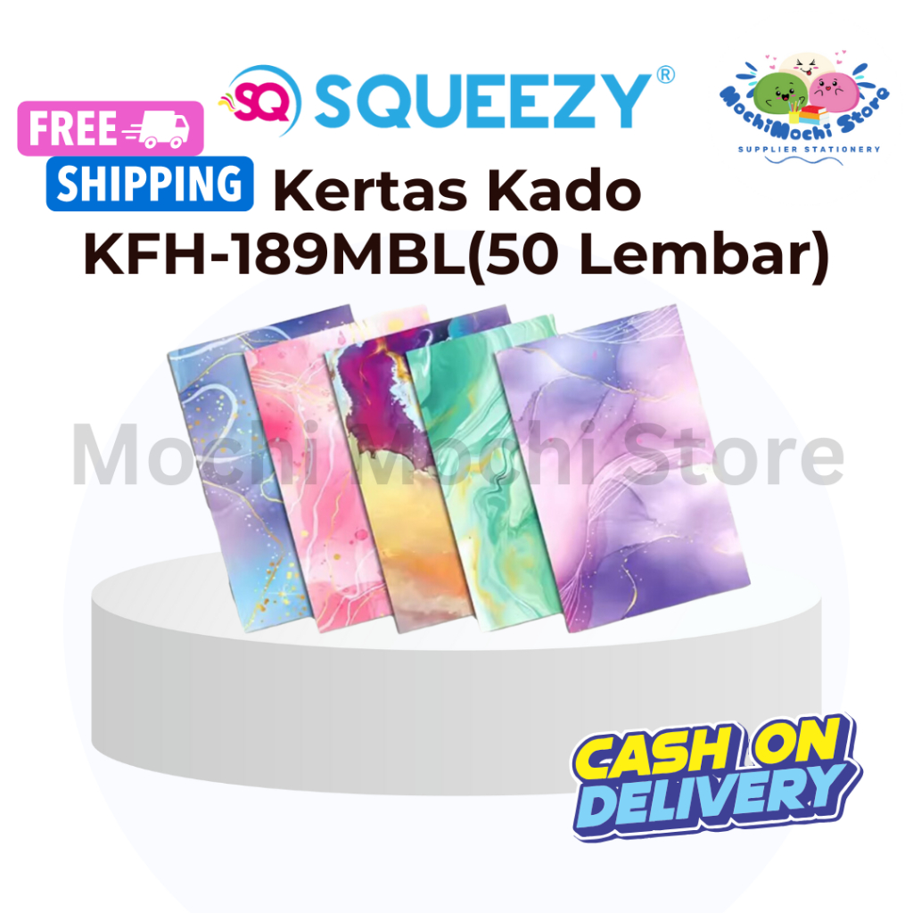 

PER PACK/50 LEMBAR Kertas Kado KFH-189MBL/MAR | Ukuran 65CMX50CM/70GSM (TEBAL) | Bungkus Kado Berkarakter | Wrapping Paper