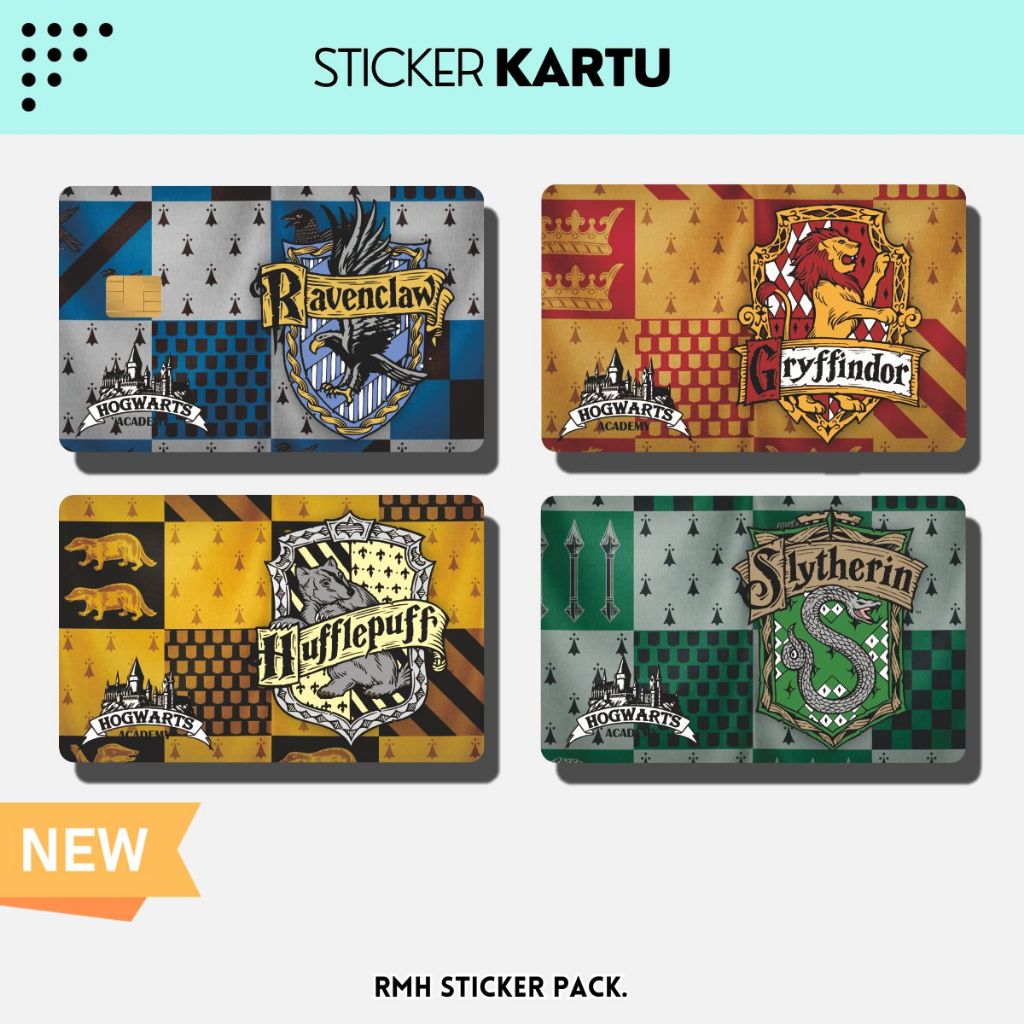 

Sticker Kartu ATM | Flazz | E-M0ney / Skin Card / Garskin Kartu || Tema Harry Potter