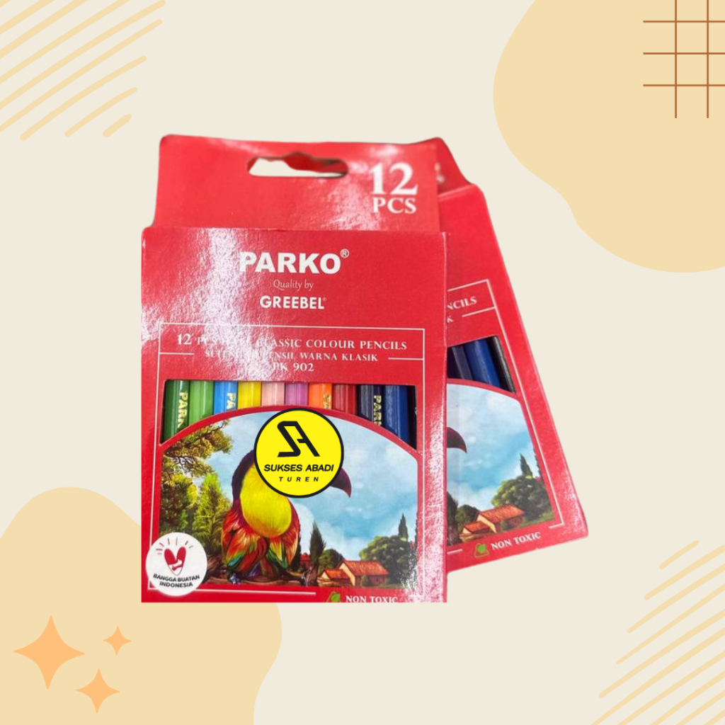 

Pensil warna murah malang Pensil Warna GREEBEL PARKO Pendek 12 Warna