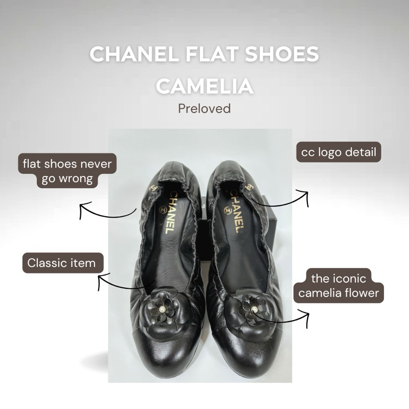 Chanel Camelia Flat shoes - Sepatu Flat Chanel