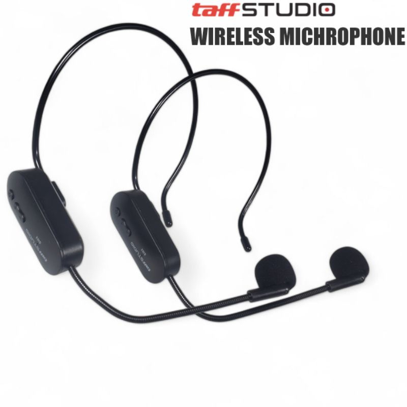 TaffSTUDIO Wireless Microphone UHF / 2.4G Model Call Center with Transmitter - HX-W002 W021 Si01 SI0