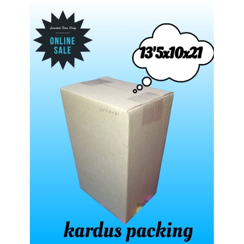 

kardus packing uk 13,5x10x21 kardus kecil kardus besar