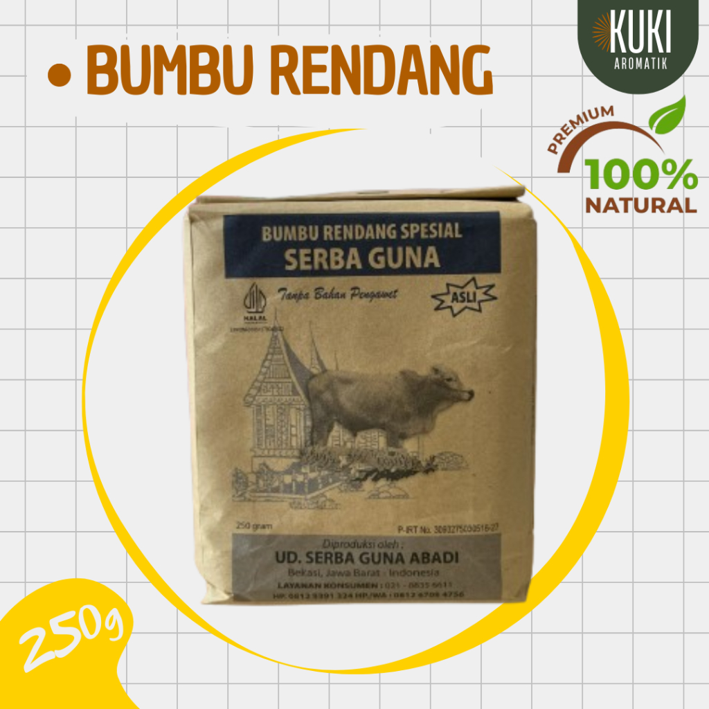 

Bumbu Serbaguna Rendang Spesial 250g | 100% Natural