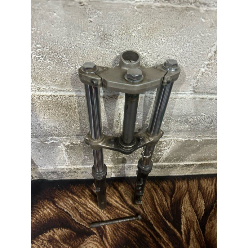 Shock skok depan ninja rr old gold original