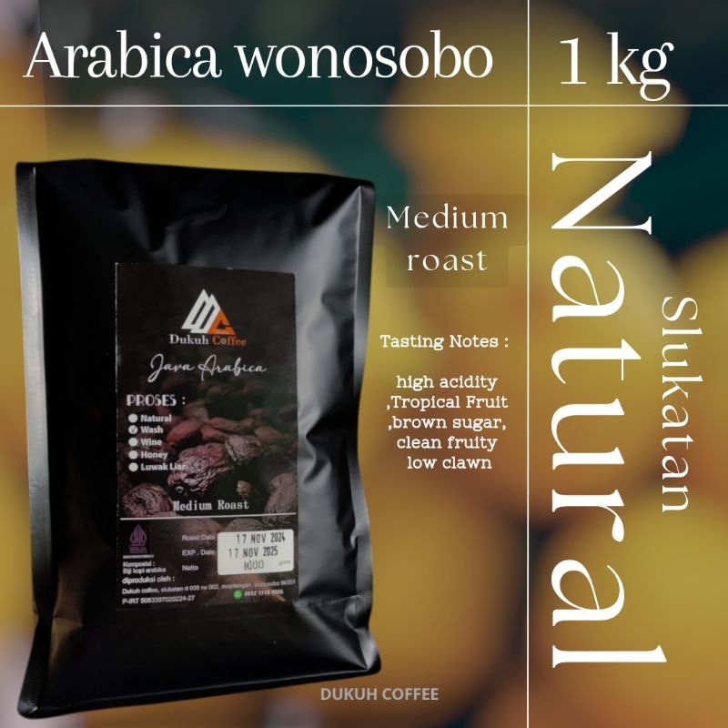 

Biji Kopi arabika1kg roastbean natural arabica specialty coffee wonosobo