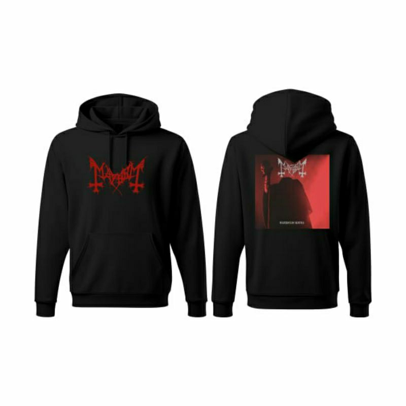 mayhem jaket hoodie band metal pria