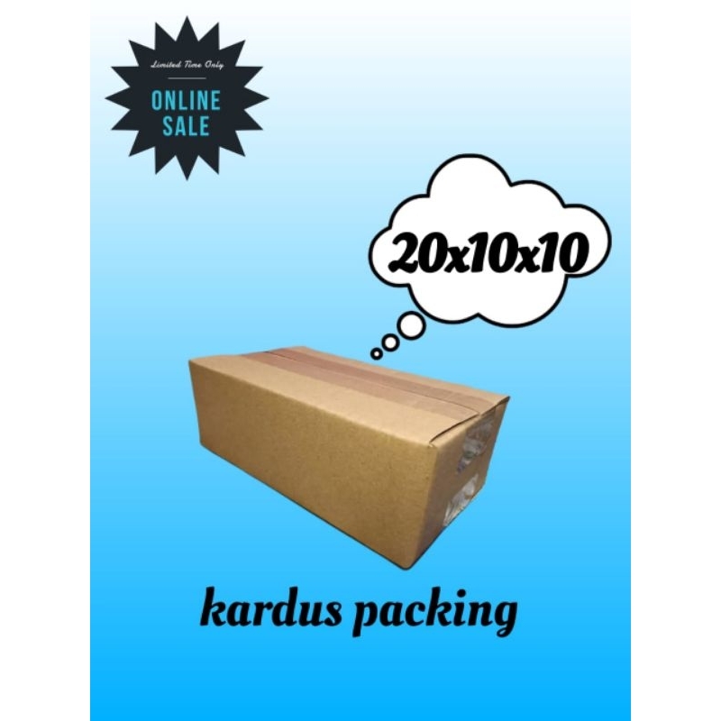 

kardus packing uk 20x10x10 kartonbox/kardus mini/kardus polos/kardus murah