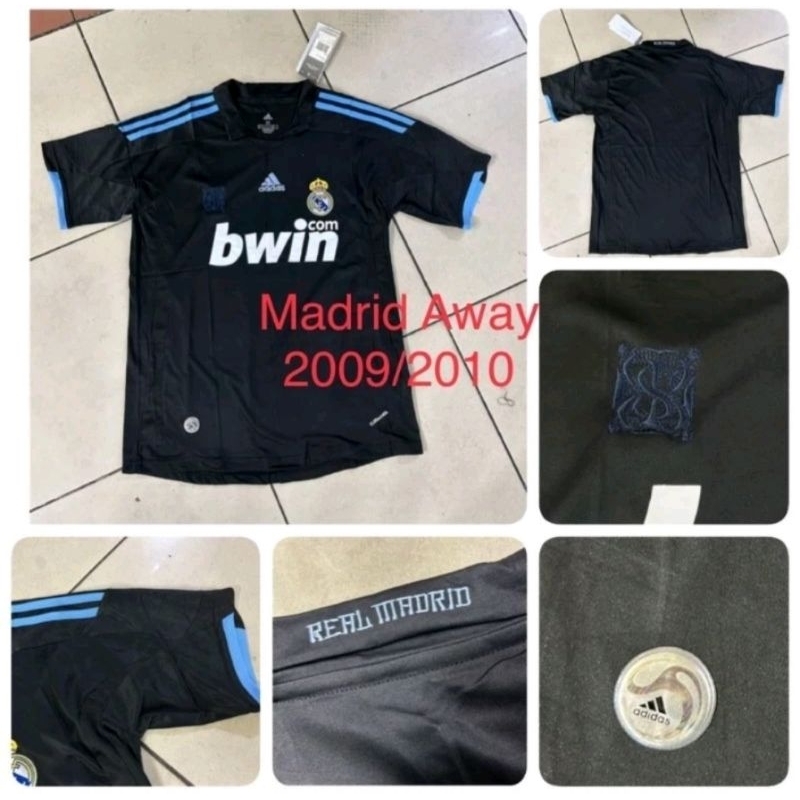 Jersey Kaos Baju Sepak Bola Real Madrid Home Away 3rd Third Retro Klasik Classic Jadul Lawas Bwin Hi