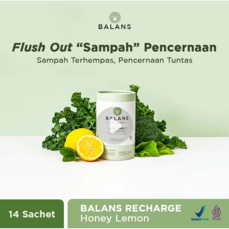 

Balans Recharge Honey Lemon | Fiber & Probiotics Drink - 14 sachet