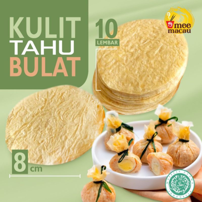 

Kulit Tahu Bulat 8cm 10Lembar Rak Sayur Padang