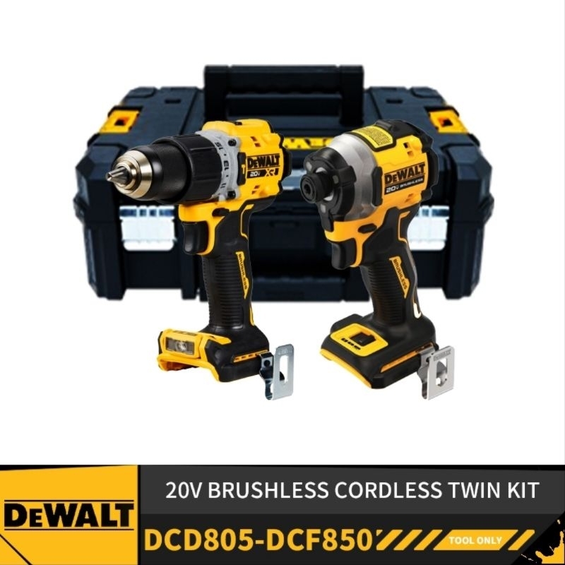 DEWALT COMBO DCD805 HAMMER DRILL + DCF850 IMPACT DRIVER 20V