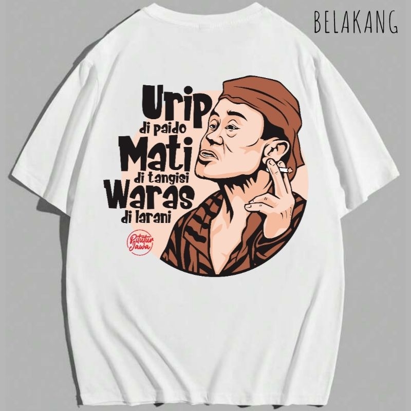 Kaos Baju Pitutur Jawa 2 | Kaos Mbah Marijan | Pitutur Jawa Series