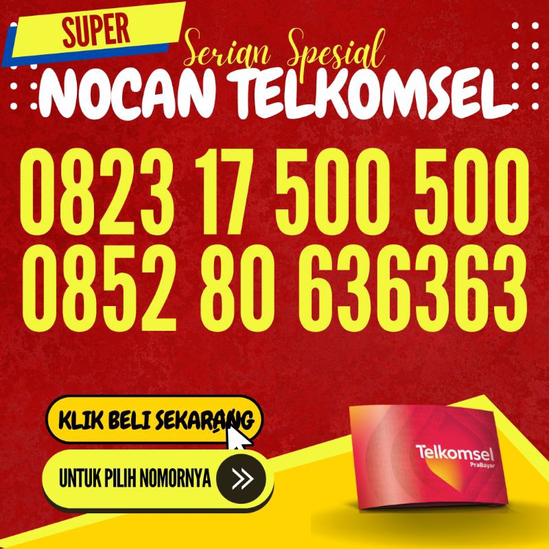 Nomer Cantik Telkomsel Simpati 500500 636363 9999961 5050 Kartu Perdana No Cantik Simpati Telkomsel