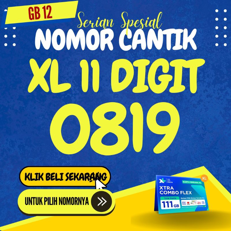 No Cantik XL 11 Digit Nomer Cantik XL 11 Digit Kode GB12 Kartu Perdana Nomer Cantik XL 11 Digit Buka