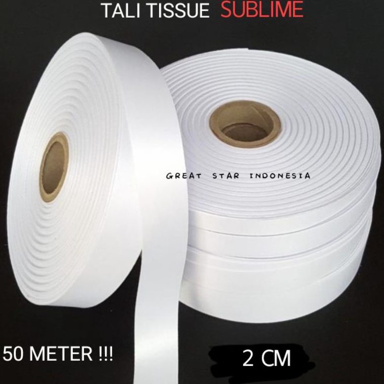 

KODE T5G TALI TISSUE SUBLIME ROLL 2 CM X 55 YARD 5 METER IMPORT