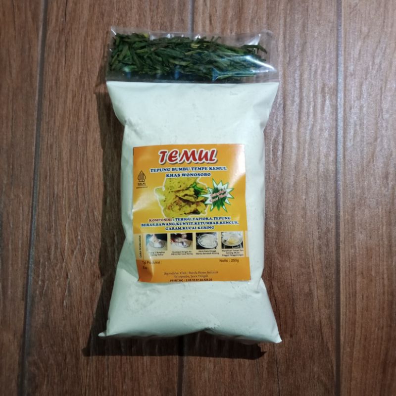

TEMUL Tepung Bumbu Tempe Kemul "Harapan Bunda" Khas Wonosobo (250g)
