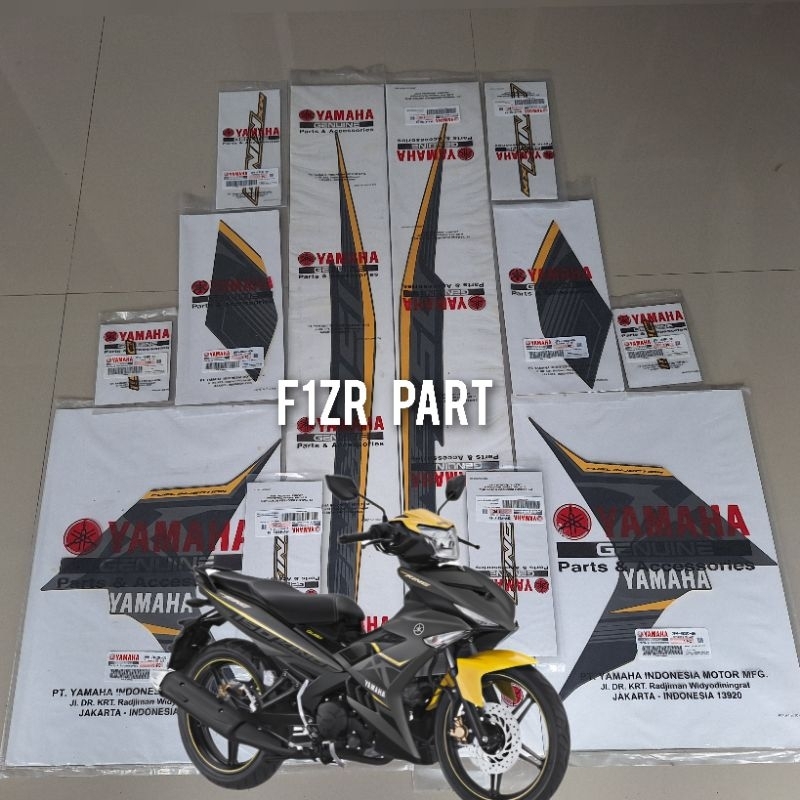 STRIPING GRAPHIC STIKER MX KING KUNING 2017 2018 MAT GREY METALLIC 3 13pcs ORIGINAL YGP