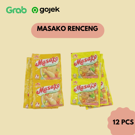 

Masako Penyedap Rasa Ayam Sapi Renceng isi 12 Pcs