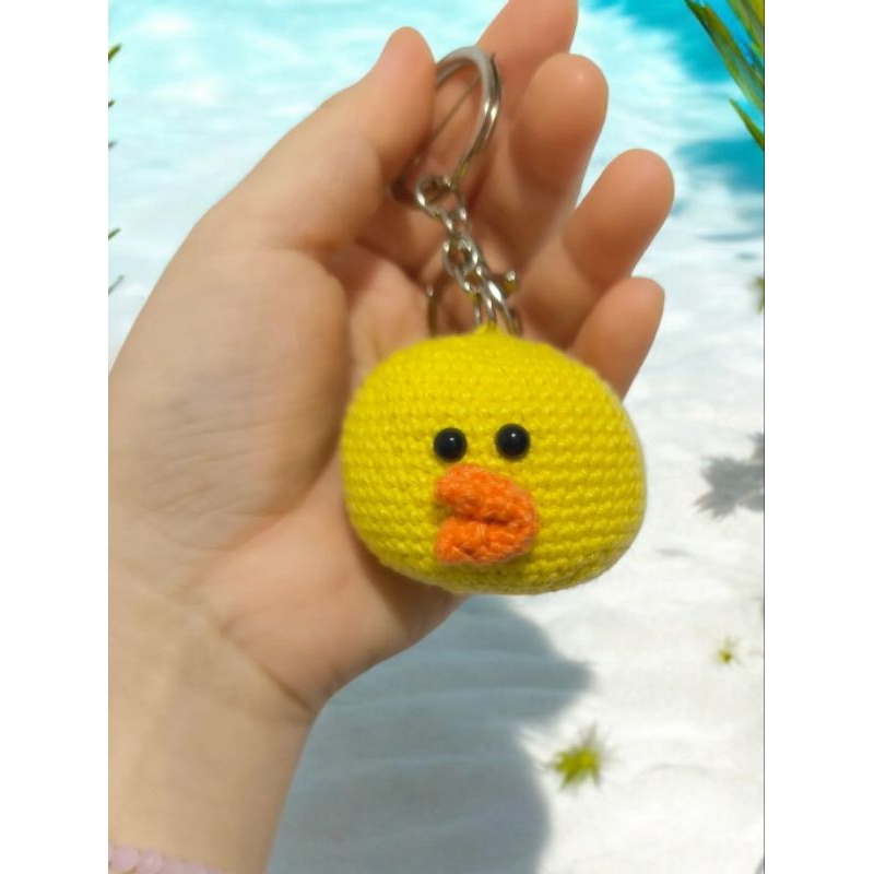 CROCHET MINI SALLY "Line Friends" Gantungan Pouch, bag, etc