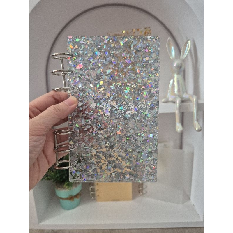 

Binder Akrilik A6 Silver Sprinkle Keuangan/Sekolah/Kuliah/Kerja