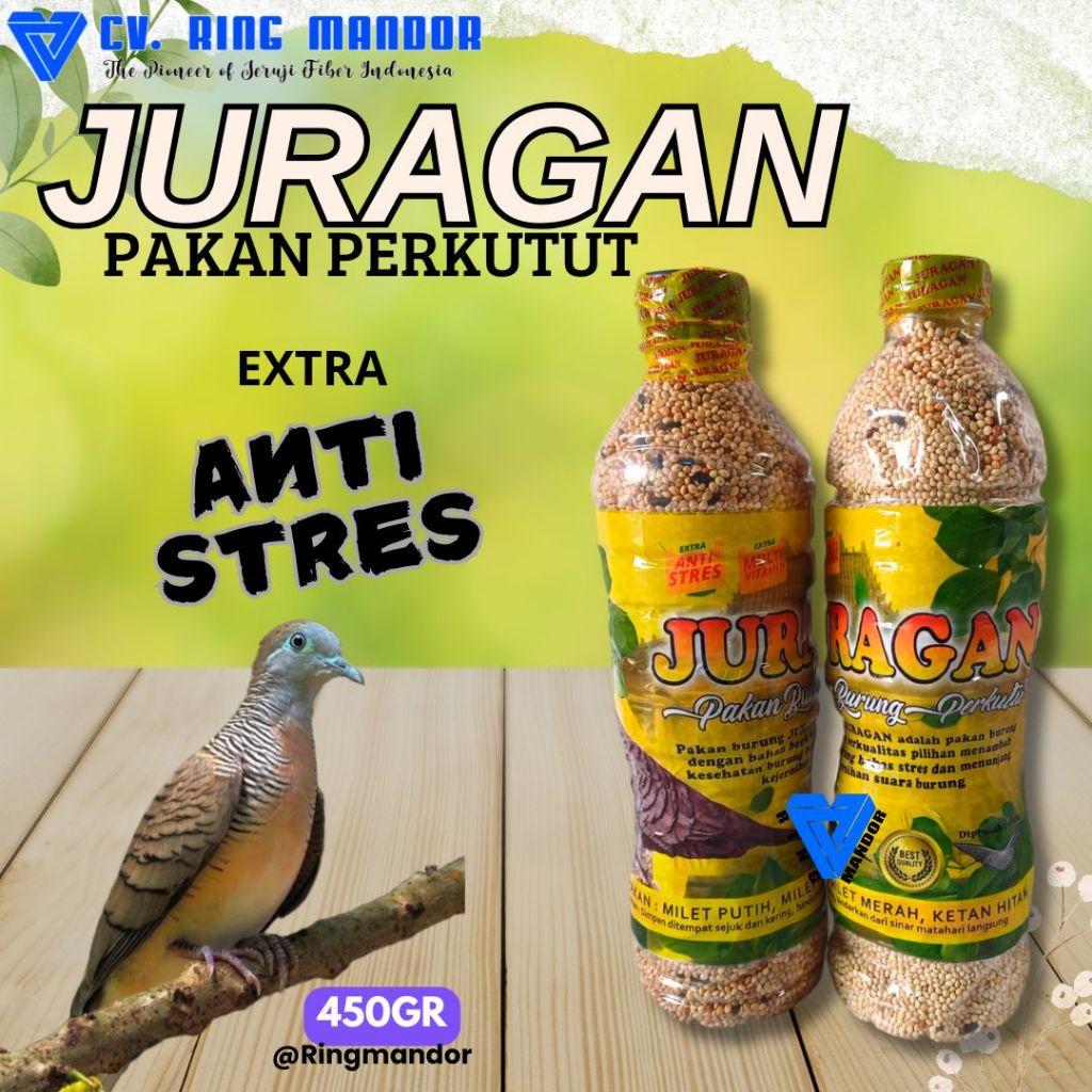 Juragan pakan burung perkutut botol pakan perkutut pakan juragan derkuku