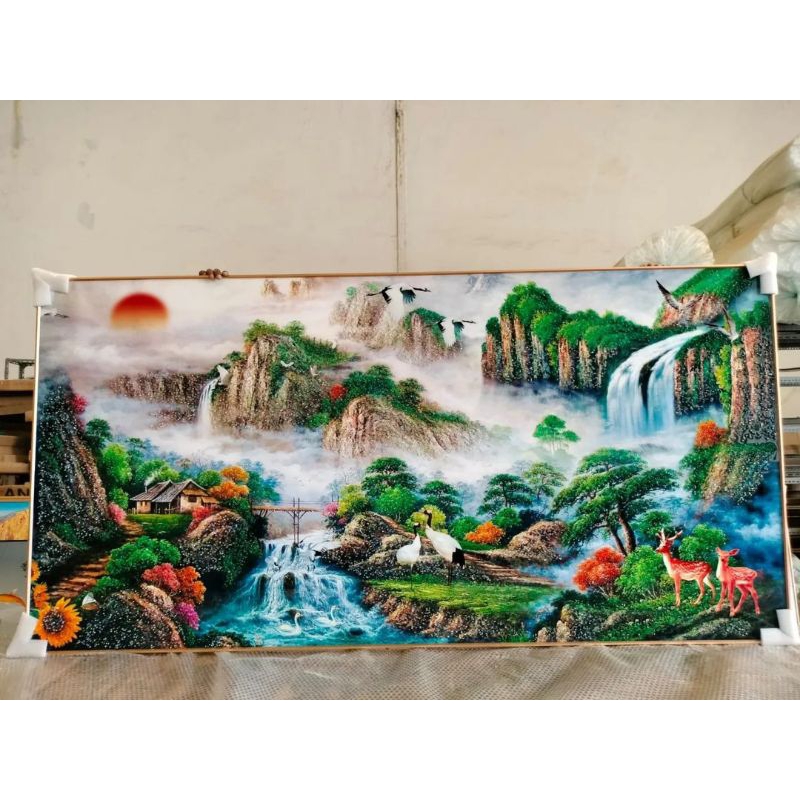 Lukisan Porcelain Diamond 5D lukisan Pemandangan